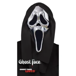 Playful Figures Ghost Face Chrome Mask