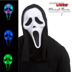 Scary Decor Ghost Face? Color Change Mask - Adult