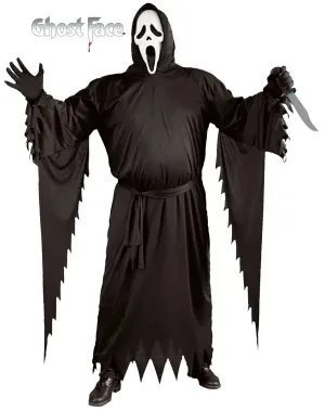 Ghoulish Props Eerie Masks Ghost Face Plus Size Costume