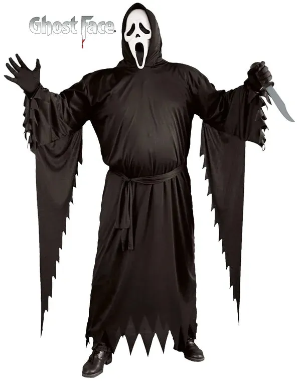 Ghoulish Props Eerie Masks Ghost Face Plus Size Costume