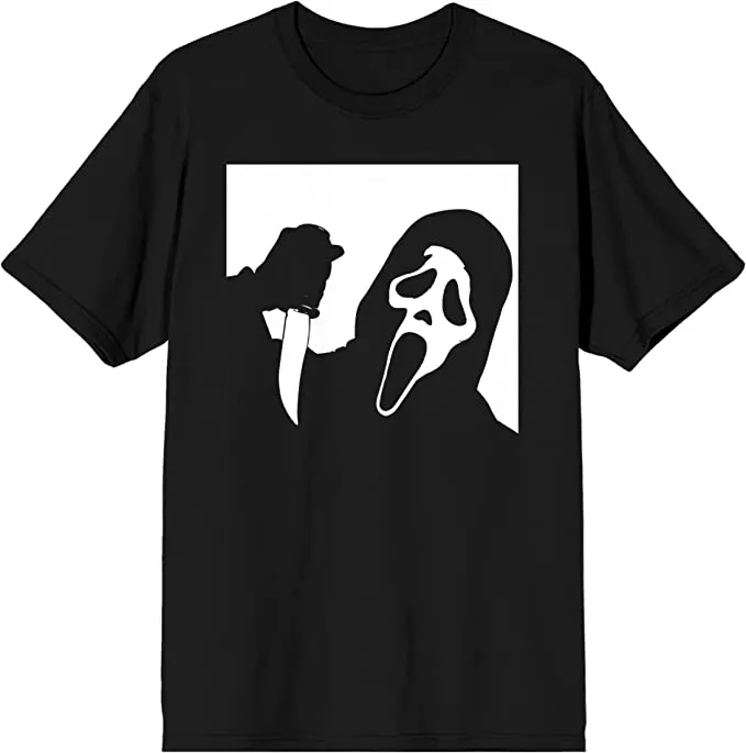 Frightening Party Ghostface Black and White T-Shirt