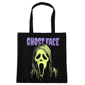 Creepy Lights Frightening Props Ghostface Green Drip Canvas Tote