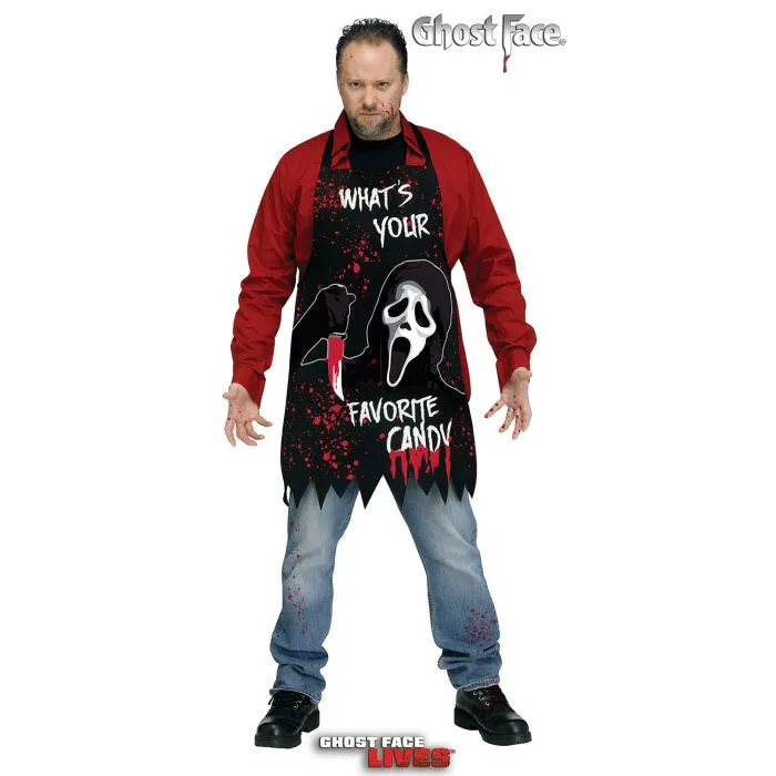 Ghostface Horror Apron Creepy Props Frightening Accents