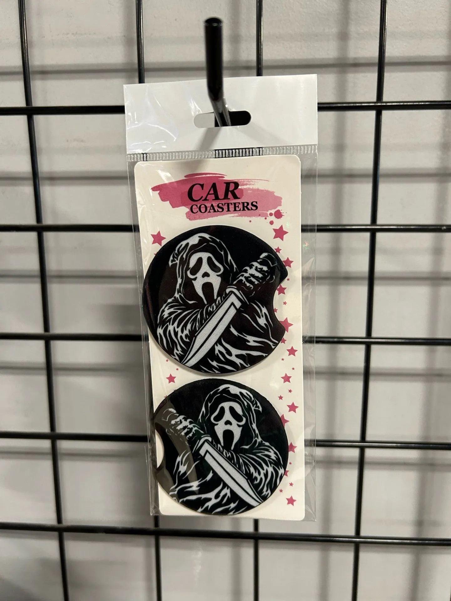 Ghostface Stab Car Coasters Ghostly Decor Spooky Supplies