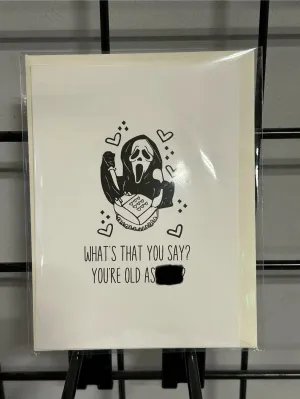 Ghostface Whats That You Say? Card Frightening Accessories Wicked Figures