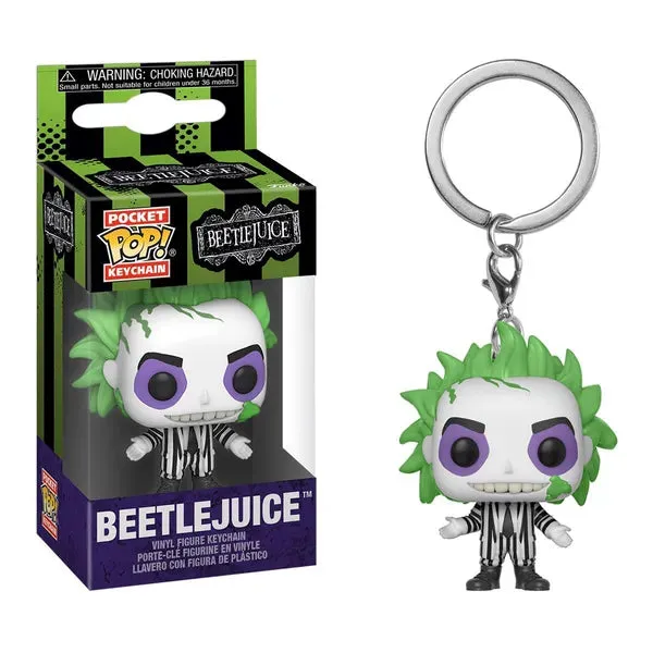 POP Keychain: Beetlejuice Funko Pop Keychain Charming Figures Haunted Masks