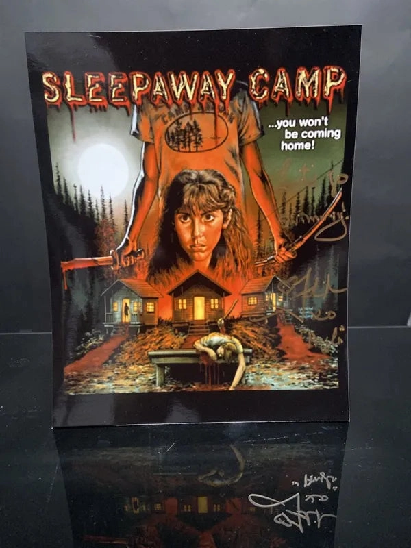 Playful Treats Ghostly Decor Felissa Rose Signed Sleepaway Camp 8x10 Photo (JSA Certified) - V2