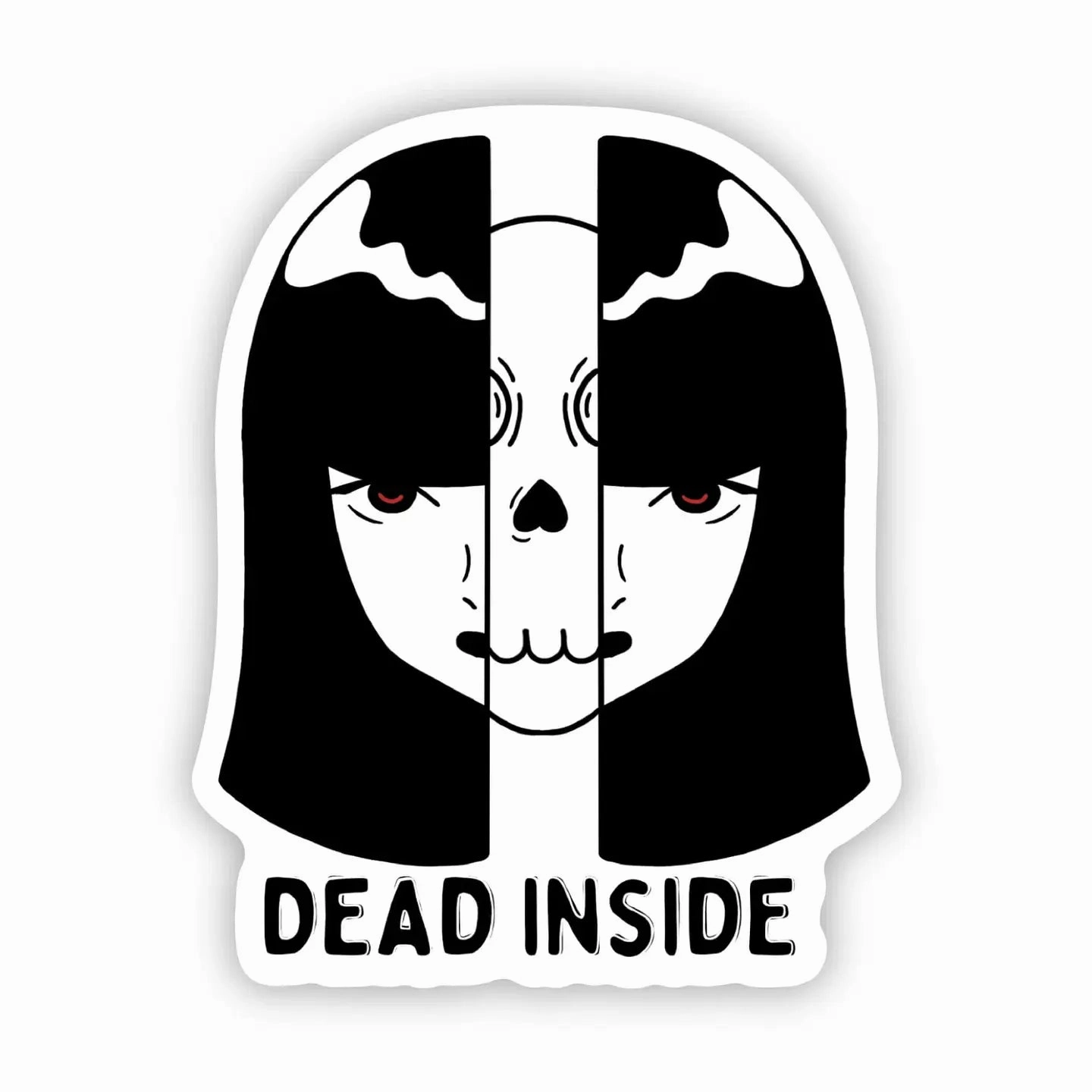 "Dead Inside" Horror Halloween Sticker Ghoulish Decor Ghoulish Accessories