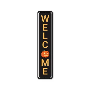 Welcome Halloween Pumpkin Sign Mysterious Supplies