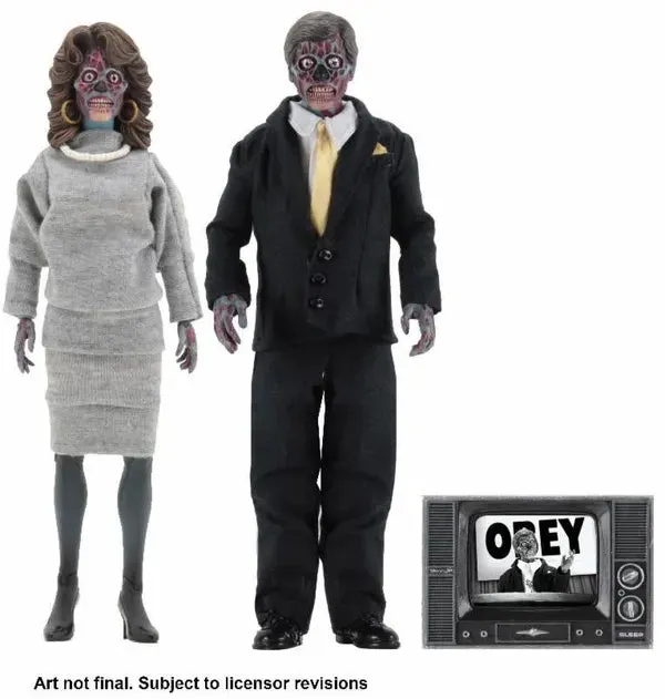 They Live - 8" Clothed Action Figure - 2 Pack Ghostly Lights Haunted Treats