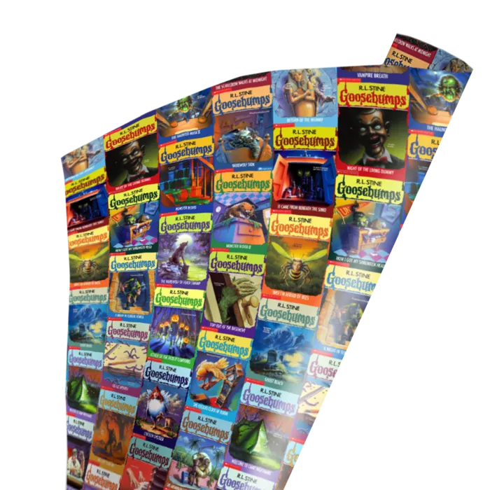 GOOSEBUMPS - READER BEWARE WRAPPING PAPER Ghostly Displays Enchanting Displays