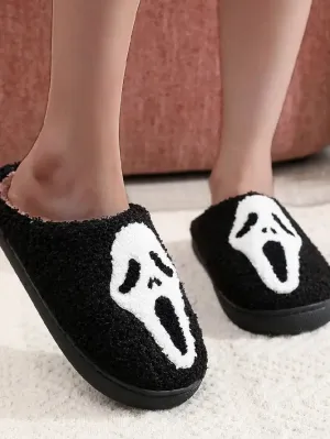 Halloween Ghost Fleece Slipper Wicked Party Mystical Masks
