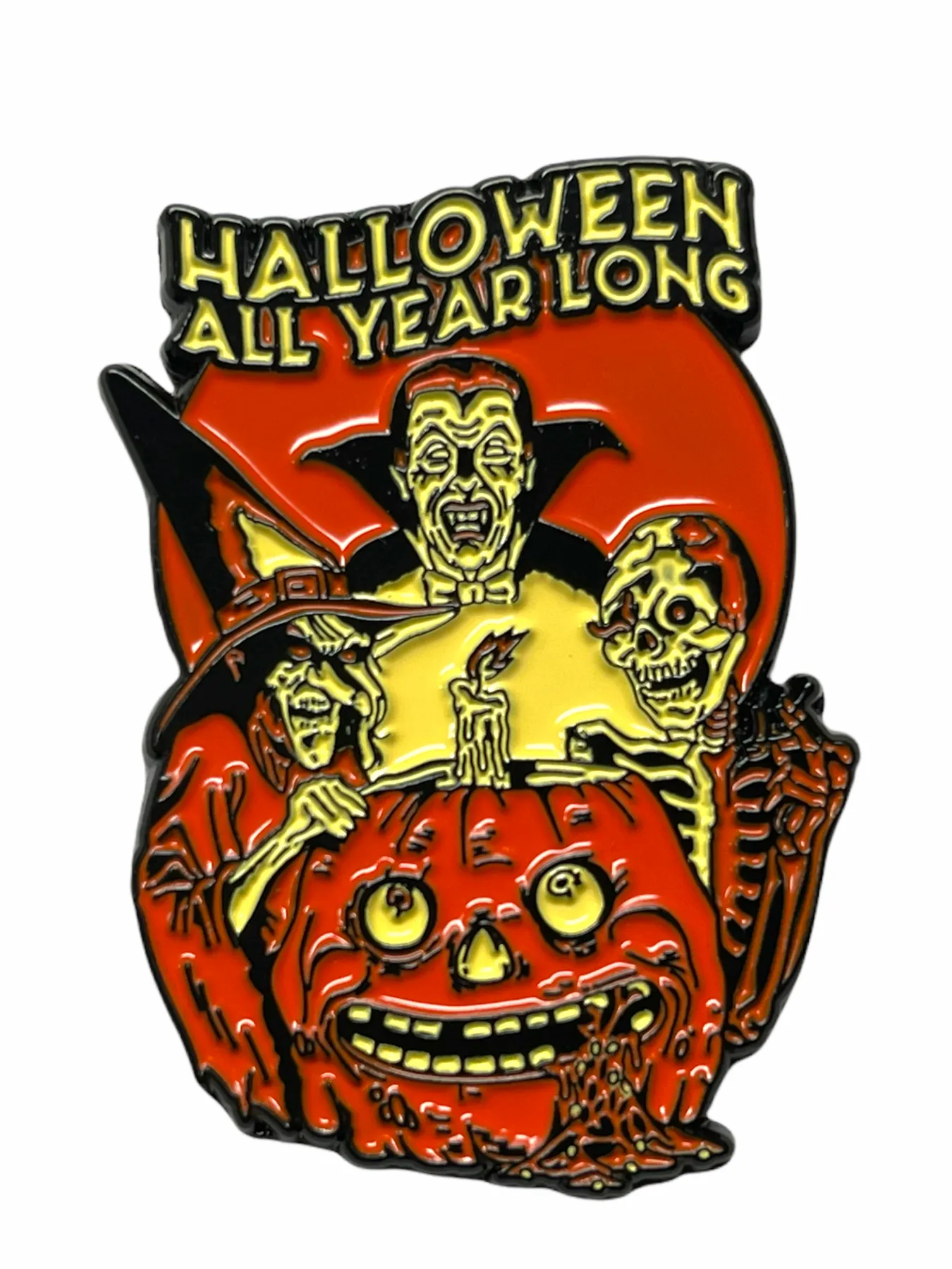 Halloween Shirt Company Enamel Pin Halloween All Year Long Enchanting Decor