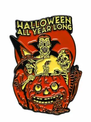 Halloween Shirt Company Enamel Pin Halloween All Year Long Enchanting Decor