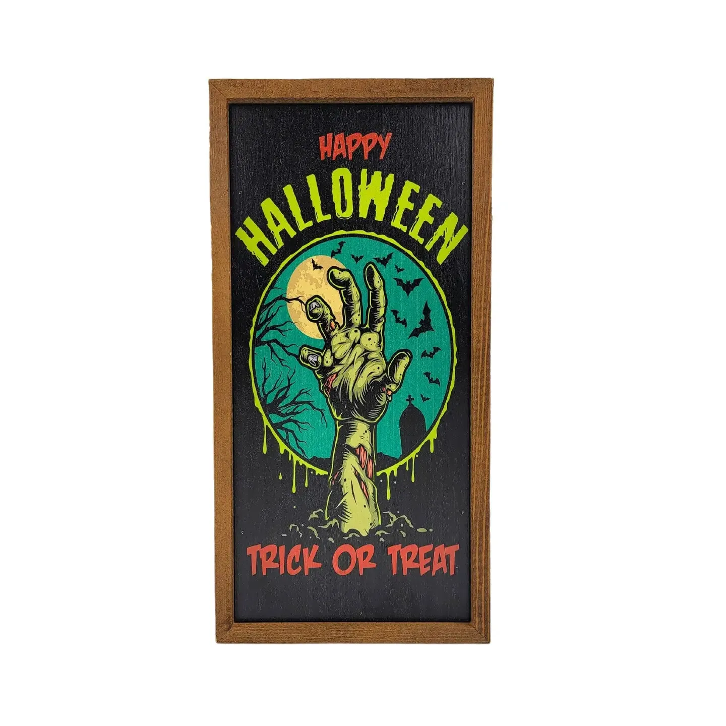Playful Treats Happy Halloween Trick or Treat Halloween Sign - Fall Decor