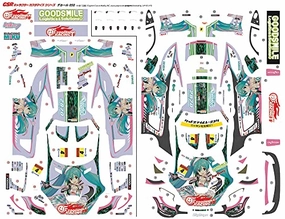 Hatsune Miku GT Project Good Smile Hatsune Miku AMG 2019 SUPER GT Ver. 1/24 Scale Decals Character Decor Appreciating Asset