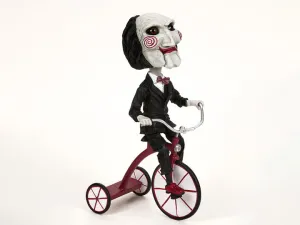 Saw Puppet on Tricycle Head Knocker Monster Lights