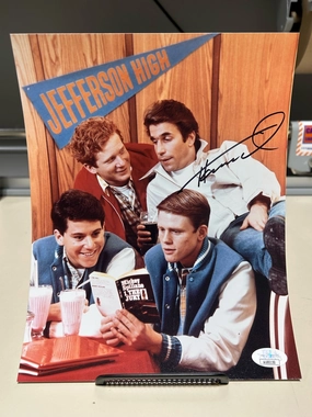 Henry Winkler Autographed Happy Days 8x10 - Version 2 Haunted Accessories Mysterious Ornaments