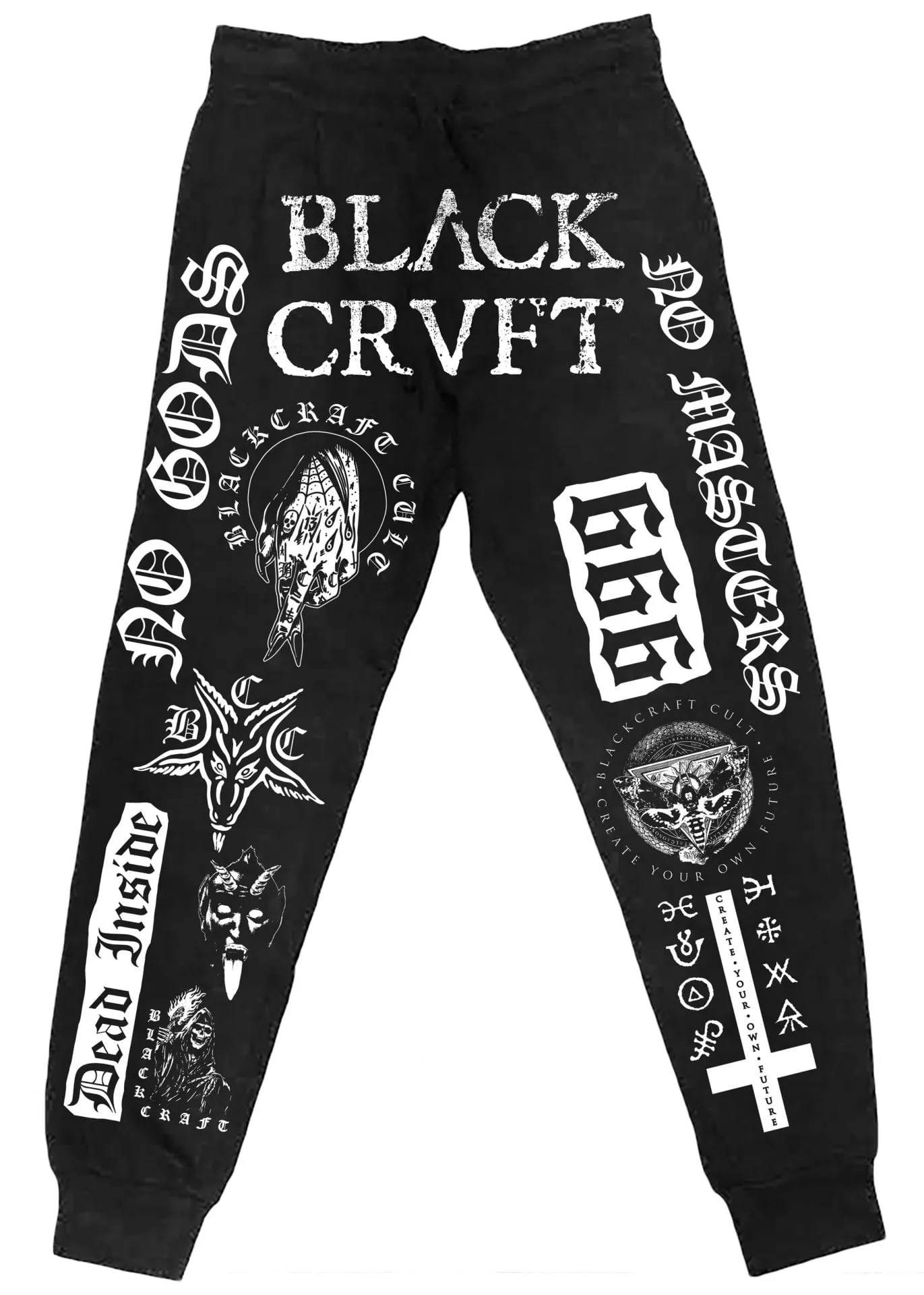 Reflective accents Breathable Microfiber Black Craft "DIY" - Joggers
