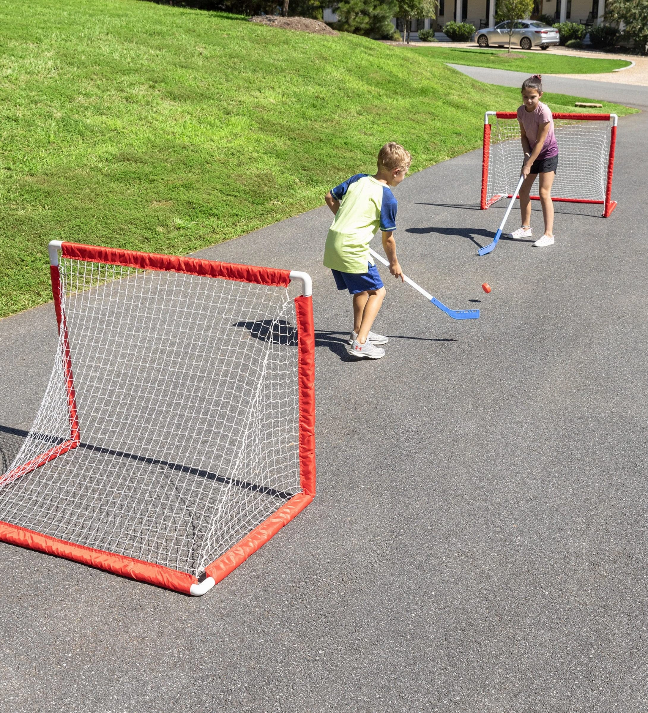Street and Hallway Hockey Game Set Time saving