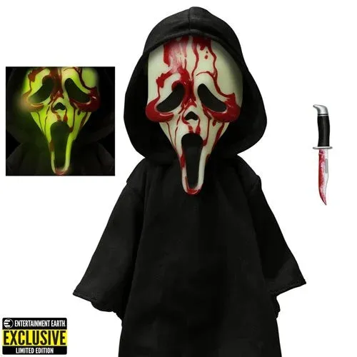 Mystical Accessories Wicked Masks LDD Present Ghost Face Bloody Glow-in-the-Dark Edition 10-Inch Doll - Entertainment Earth Exclusive