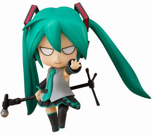 "Vocaloid" Nendoroid Shuukan Hajimete no Hatsune Miku Vinyl Hobby Ceramic Sculpture
