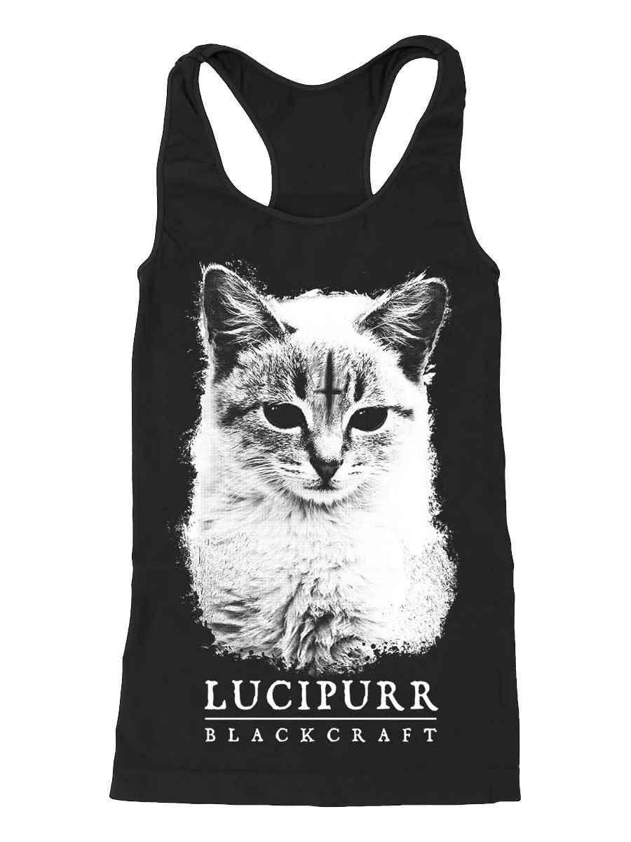 Lucipurr - Racerback Tank Zero Waste Production Label