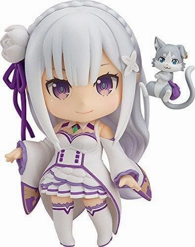 Re:Zero kara Hajimeru Isekai Seikatsu Nendoroid (#751) Emilia  Puck  - Good Smile Company PVC Toy Miniature Hobby