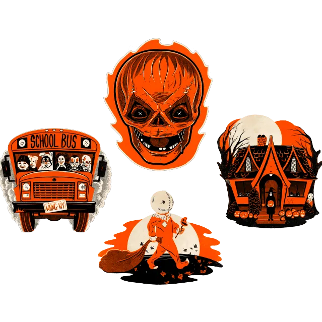 Fantastic Displays Monster Decor Trick r Treat - Glow in the Dark Wall Decor