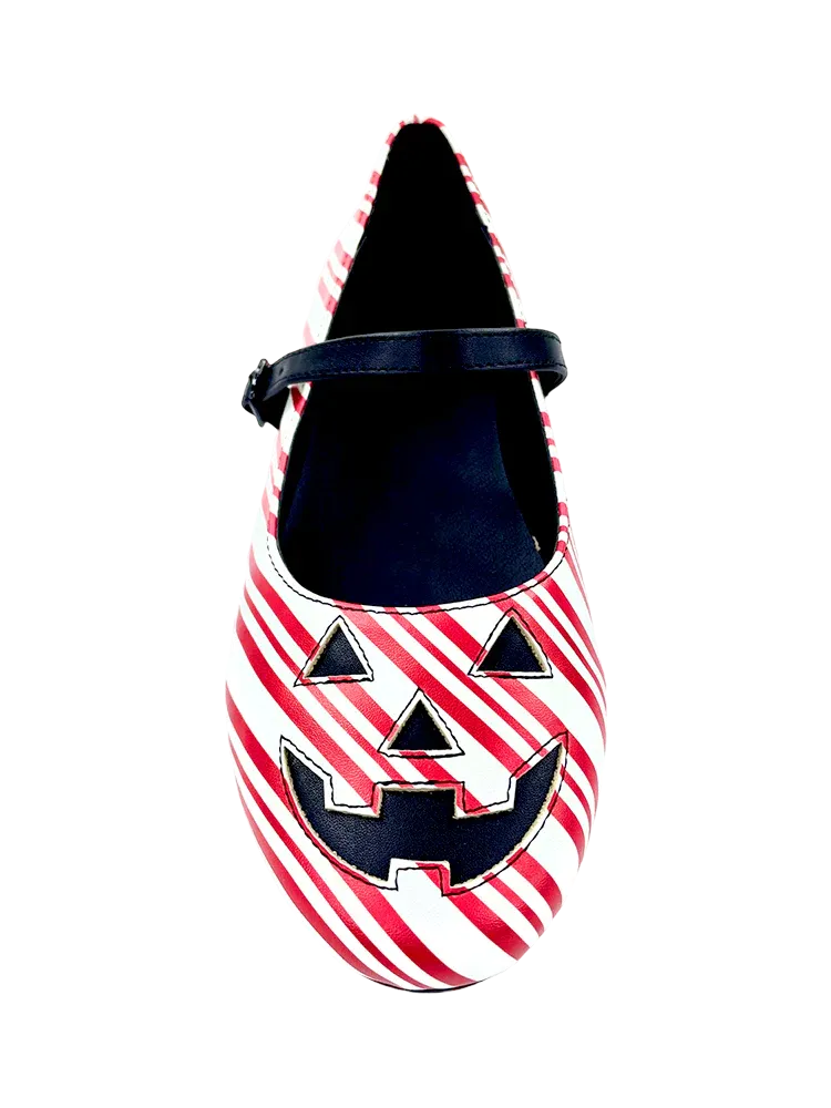 MARY JANE JACKOLANTERN FLAT CANDY CANE Shock Absorbing Midlayer tie - up style