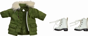 Action Display Nendoroid Doll Warm Clothing Set Boots & Mod Coat (Khaki Green)