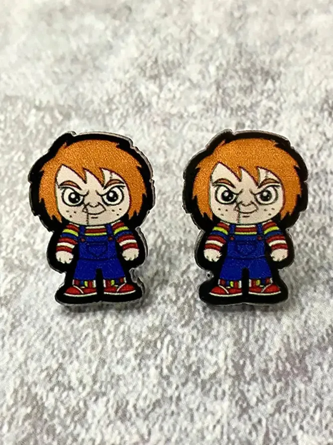 Halloween Scarry Movie Character Earrings Spooky Designs