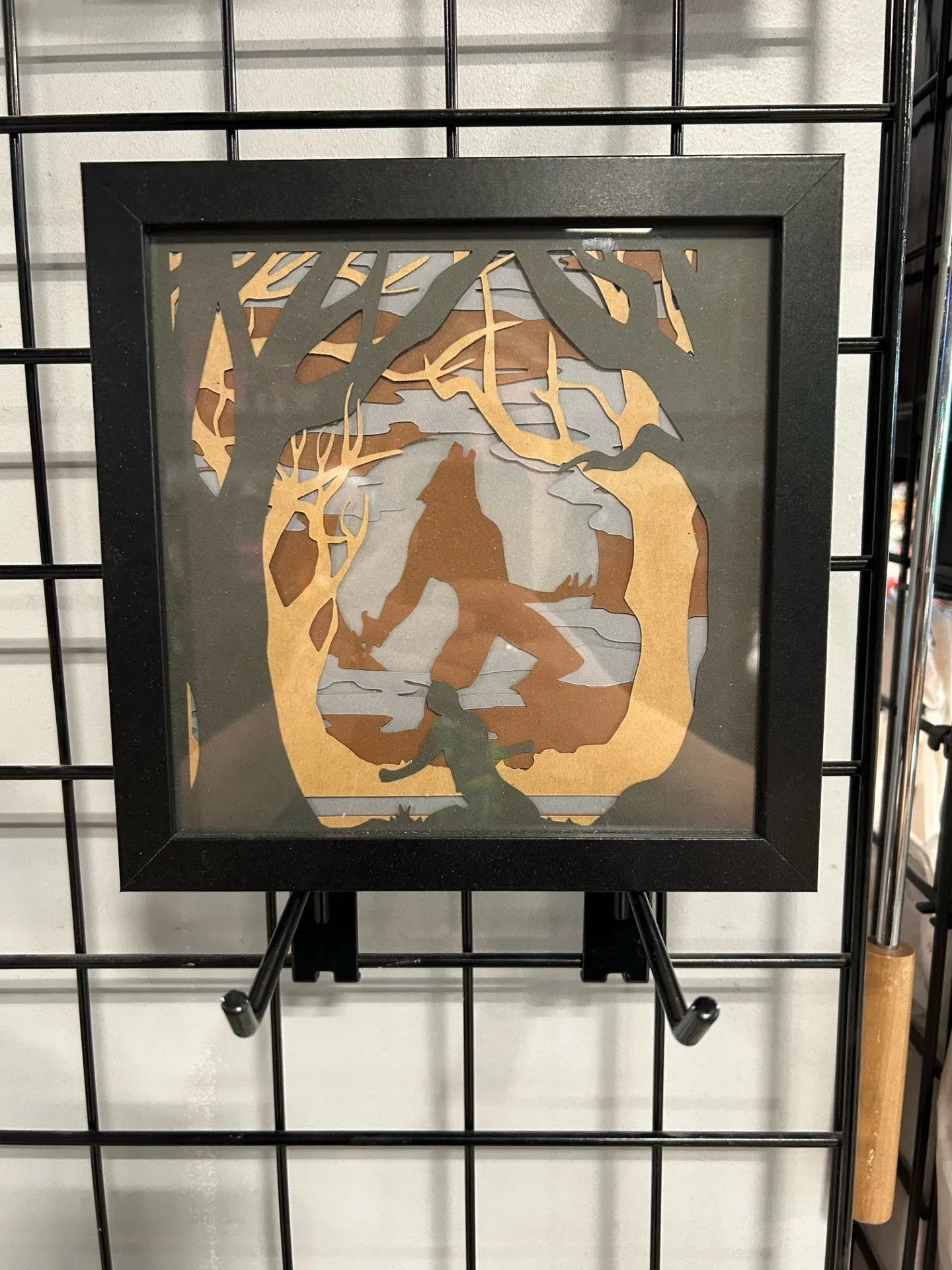 8x8 Wolfman Shadowbox Mysterious Displays Eerie Treats