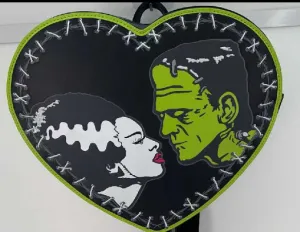 Bride and Frank Stitch Heart Backpack Frightening Ornaments Monster Accessories