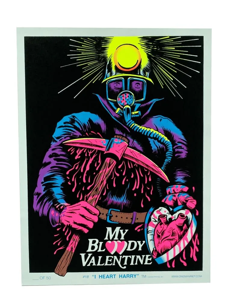 My Bloody Valentine Blacklight Poster - Limited Edition Mystical Accessories