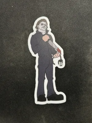 Myers 8 Sticker Spooky Decor Monster Party