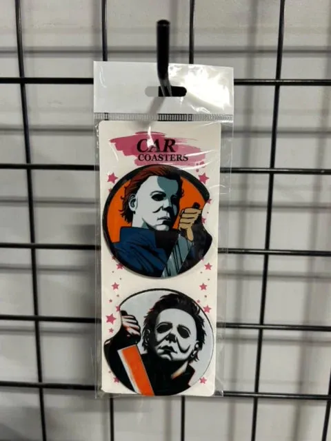 Monster Ornaments Myers Ready To Attack Car Coasters