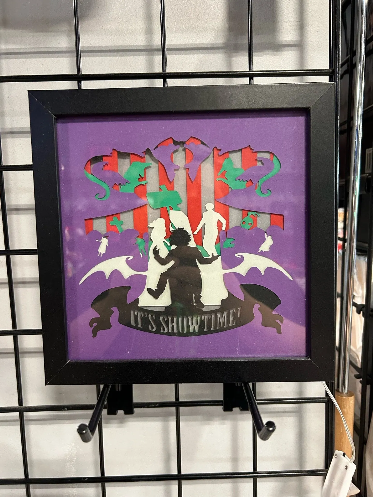 8x8 Beetlejuice Shadowbox Spooky Decor Monster Lights