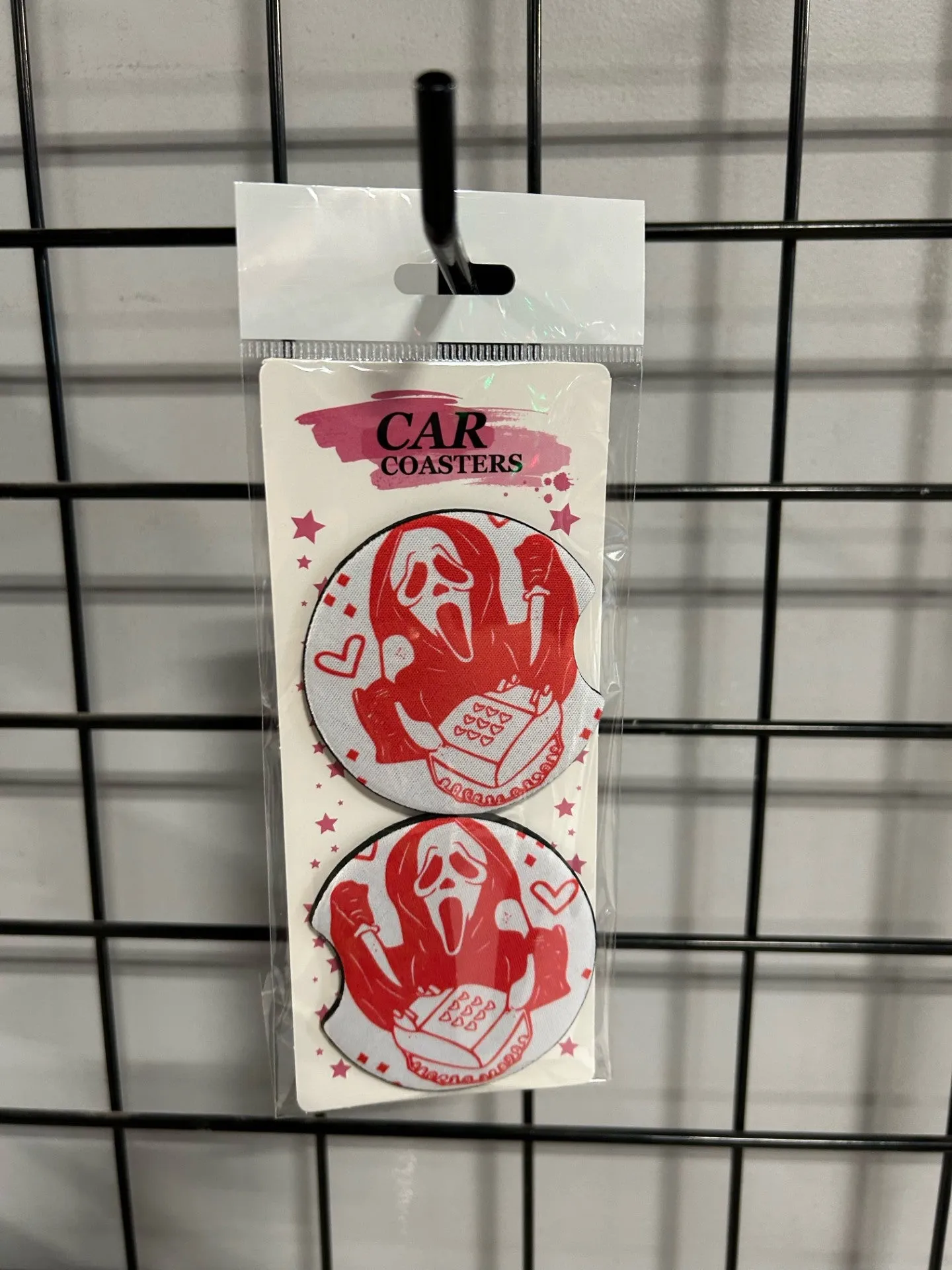 Whimsical Decor Mystical Accessories Ghostface Call Me Car Coasters