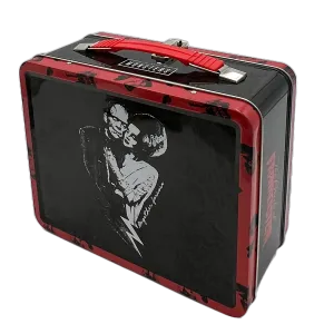 UNIVERSAL MONSTERS FRANKENSTEIN & THE BRIDE TIN TOTE Frightening Masks Wicked Figures