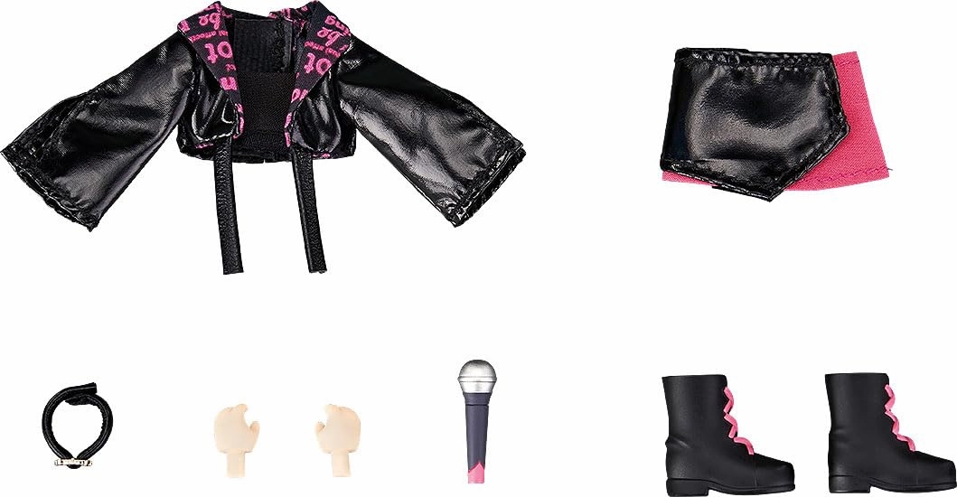 Gaming Collectible Silicone Model Nendoroid Doll Outfit Set Idol Outfit Girl (Rose Red)