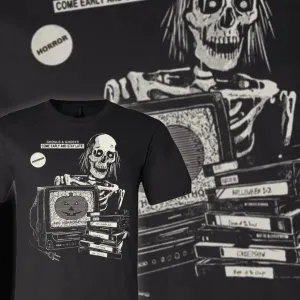Horrorathon Skeleton Tee Durable Overlock Stitch