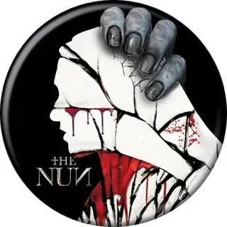 Nun Movie Poster Buttons 1.25" Round Enchanting Displays