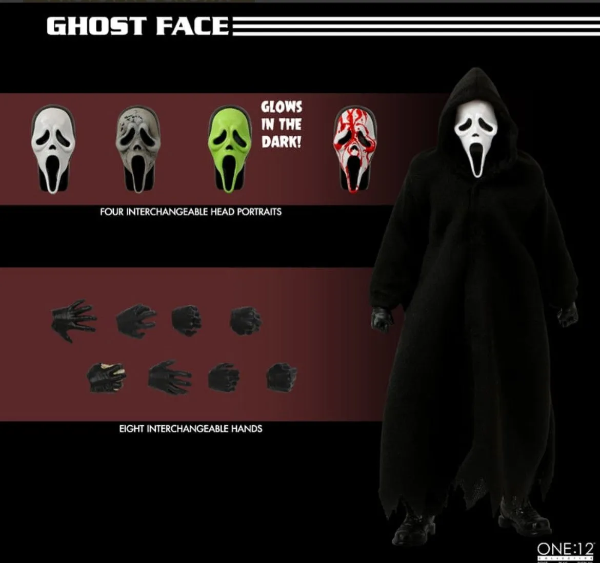 One:12 Collective Ghost Face Charming Figures