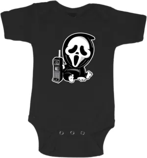 Ghostface Graphic Onesie or Tee Scary Accessories Ghostly Party