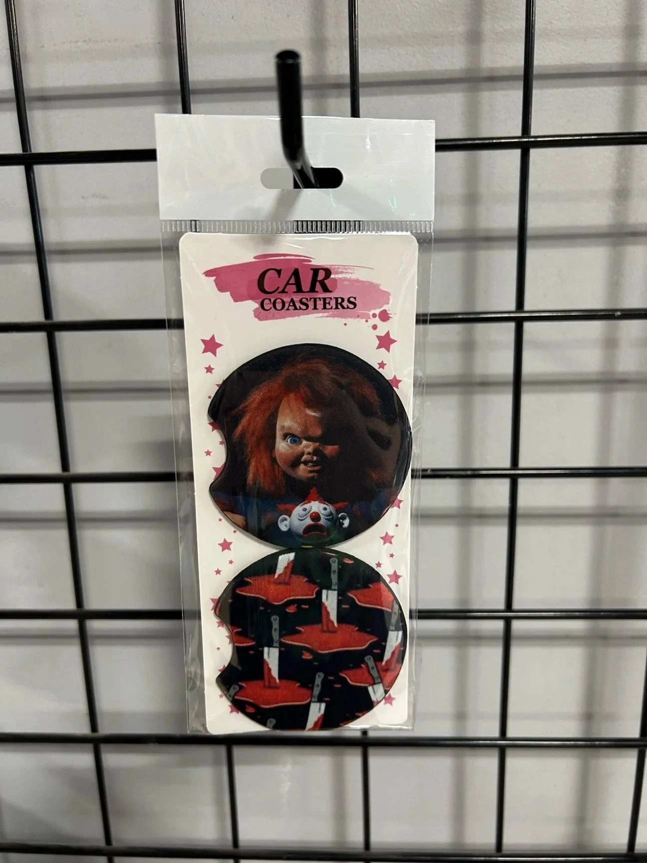 Chucky Sorry Jack Car Coasters Scary Crafts