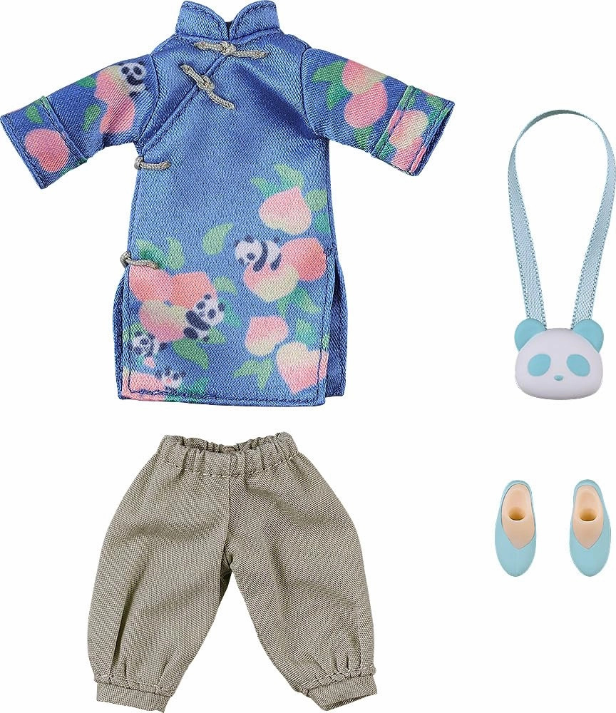 Nendoroid Doll Outfit Set Long Length Chinese Outfit (Panda) Superhero Decor