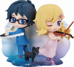 Qset  "Your Lie in April" Miyazono Kaori & Arima Kosei Online Game Limited Piece