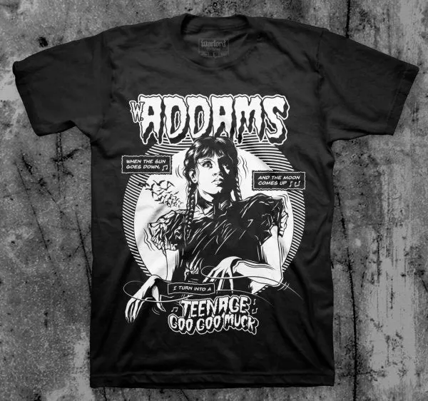 Wednesday Addams Goo Goo Muck Shirt PreWashed FadeResistant Treatment