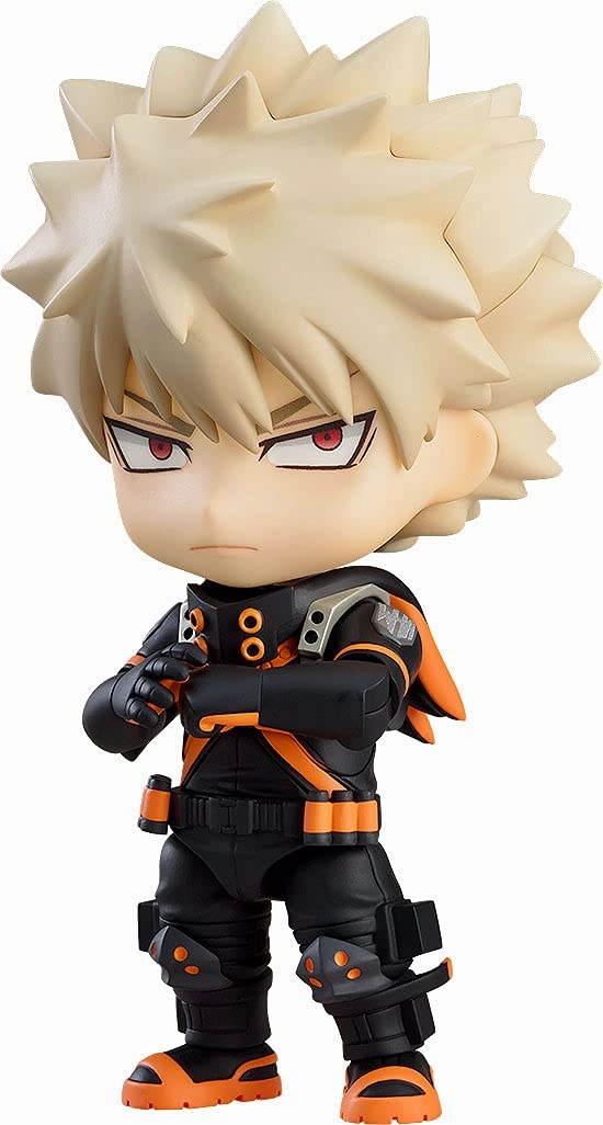 "My Hero Academia The Movie World Heroes' Mission" Nendoroid #1692 Bakugo Katsuki Stealth Suit Ver. Bathroom Accent Media Attention